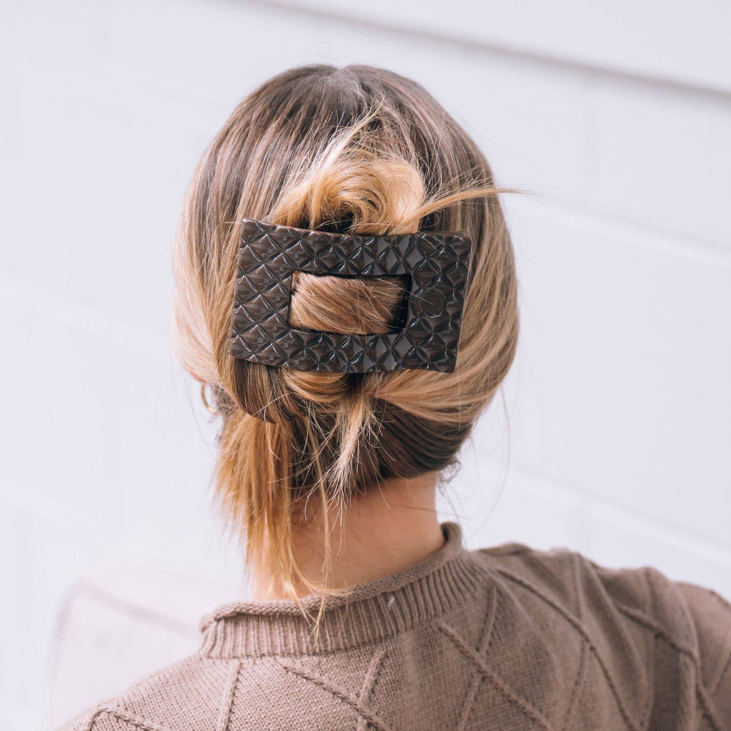 Rectangle Flat Hair Clip- Large