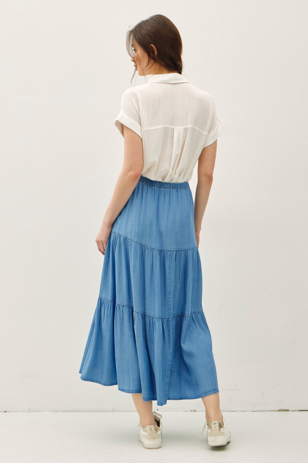 Classic Denim Wash Skirt