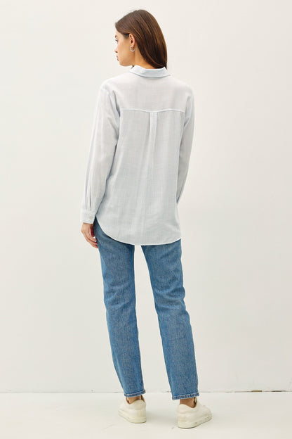 Pinstripe Button Down