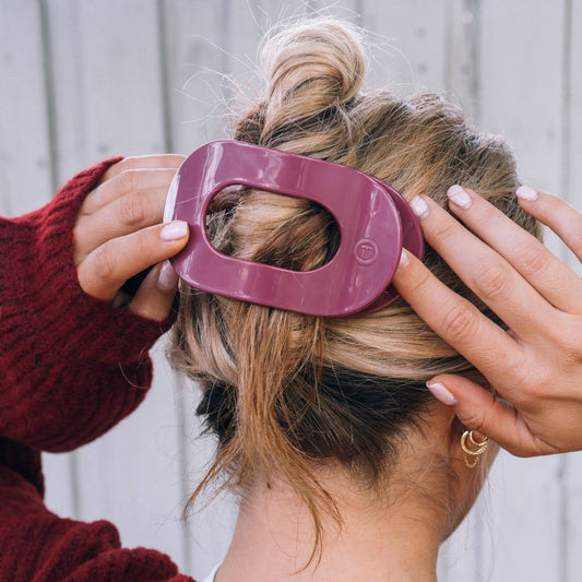 Round Flat Hair Clip- Large