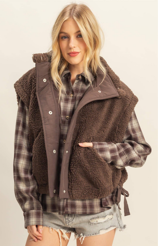 Cabin Core Sherpa Vest